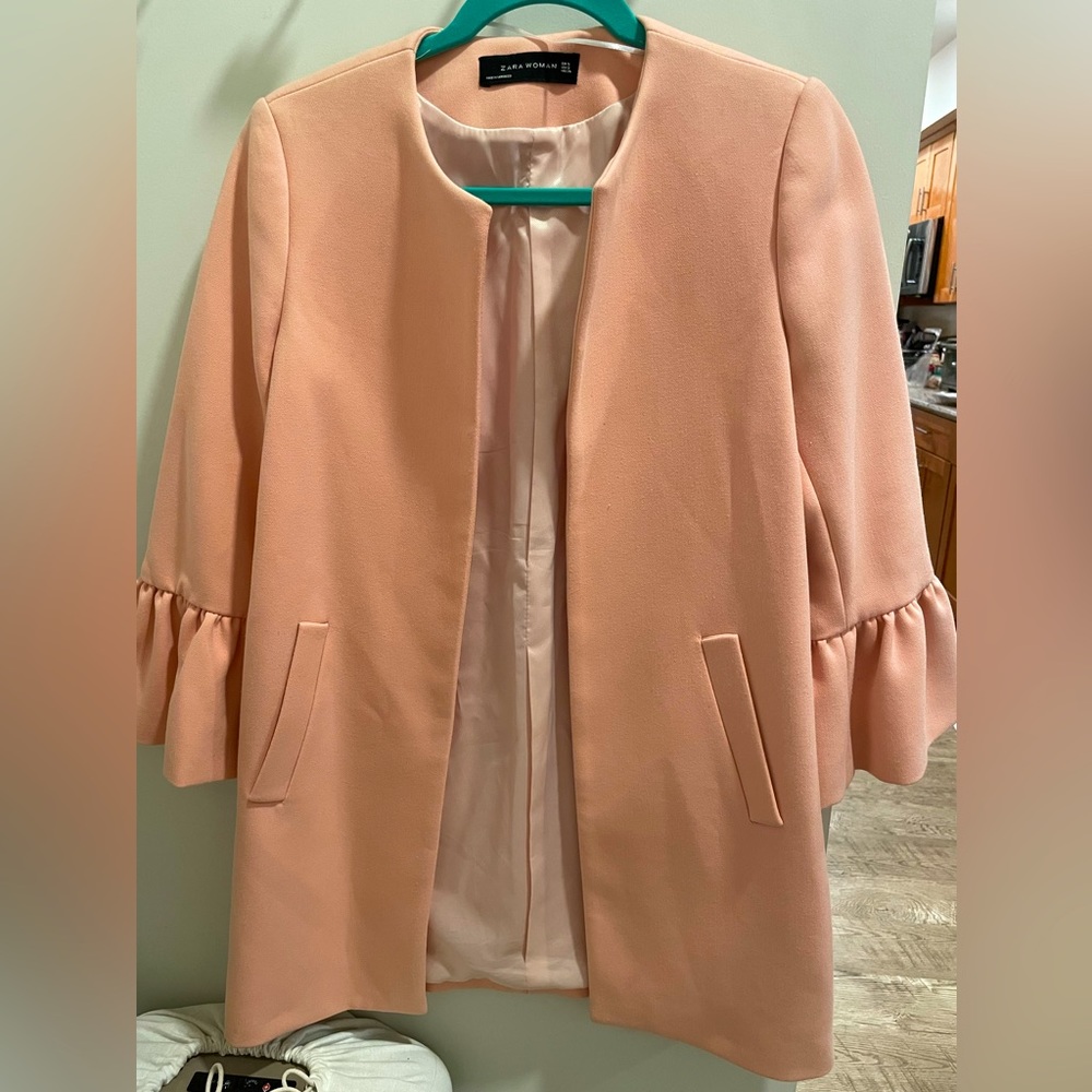 Light pink Zara pea coat